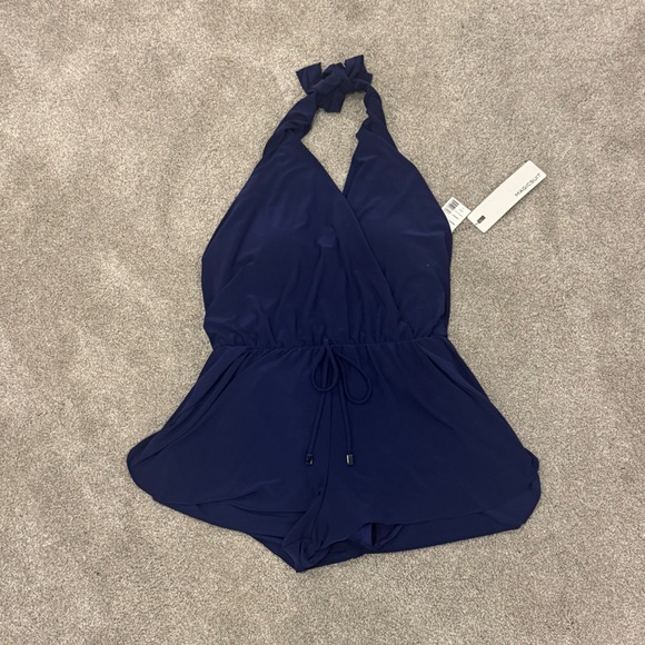 NWT Magicsuit Bianca One-Piece Navy Blue Size 12 Large - Picture 9 of 9